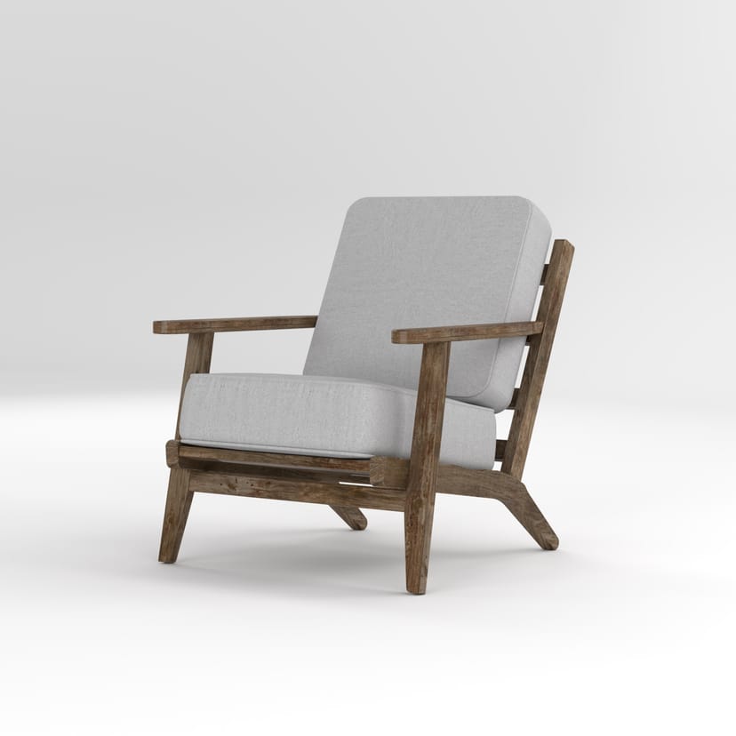 Oak Lounge Armchair