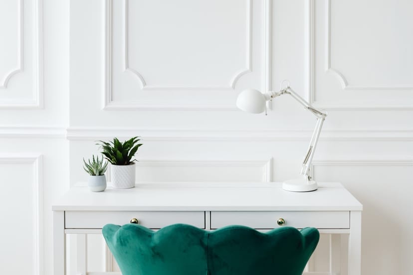 White Writing Desk - Image 1